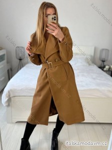 Kabát flaušový s podšívkou dámský (S/M/L ONE SIZE) ITALSKÁ MÓDA IM424100