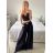 Kalhoty dlouhé s páskem dámské (S/M/L ONE SIZE) ITALSKÁ MÓDA IMWD24001/DU -   zelená -   M/L