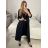 Kabát dlouhý dlouhý kabát dámské (S/M ONE SIZE) ITALSKÁ MÓDA IMPBB22E55571