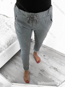 Kalhoty dlouhé strečové dámské (L/XL ONE SIZE) ITALSKÁ MÓDA IMC24069