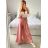Nohavice dlhé dámske (S/M/L ONE SIZE) TALIANSKA MÓDA IMWAD24033/DU -   šedá -   M / L