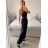 Nohavice dlhé s opaskom dámske (S/M ONE SIZE) TALIANSKA MÓDA IMWAD24026/DU -   béžová -   S / M