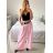 Kalhoty dlouhé s páskem dámské (S/M ONE SIZE) ITALSKÁ MÓDA IMWAD24026/DU -   bílá -   S/M