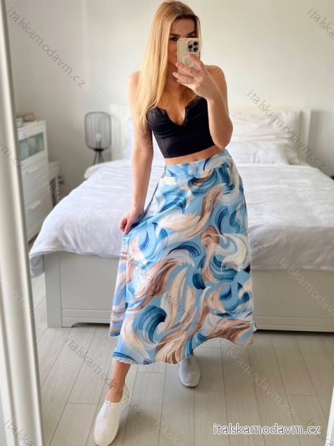 Sukňa dlhá dámska (S/M ONE SIZE) TALIANSKA MÓDA IMM24M4187/DU