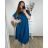 Šaty oversize maxi dlhé krátky rukáv dámske bavlnené (3XL/4XL/5XL ONE SIZE) Talianska Móda IM324VIKTÓRIA