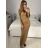 Šaty dlhé elegantný dlhý rukáv dámske (S/M ONE SIZE) TALIANSKA MÓDA IMM23M29700