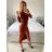 Šaty dlouhé dlouhý rukáv dámská (S/M ONE SIZE) ITALSKÁ MÓDA IMM23M2103/DU -   Černá -   S/M