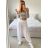 Kalhoty aladinky haremky letní dámské (S/M ONE SIZE) ITALSKÁ MÓDA IMPLI241515/DU