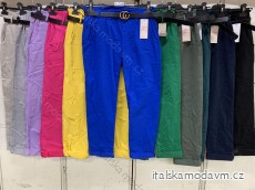 Kalhoty dlouhé strečové dámské (S/M/L ONE SIZE) ITALSKÁ MÓDA IMC24108