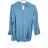 Košile mušelínová dlouhý rukáv dámská (S/M/L ONE SIZE) ITALSKÁ MÓDA IMWBH24014/DU -   světle modrá -   S/M/L