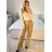 Halenka elegantní dlouhý rukáv dámská (S/M ONE SIZE) ITALSKÁ MÓDA IMPLI2435757/DU -   béžová -   S/M