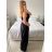 Kalhoty dlouhé s páskem dámské (S/M/L ONE SIZE) ITALSKÁ MÓDA IMWD24001/DU -   zelená -   M/L