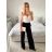 Kalhoty dlouhé elegantní dámské (S/M/L ONE SIZE) ITALSKÁ MÓDA IMPLP2437150090