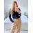 Blúzka elegantný dlhý rukáv dámska (S/M/L ONE SIZE) TALIANSKA MÓDA IMPLI2435757