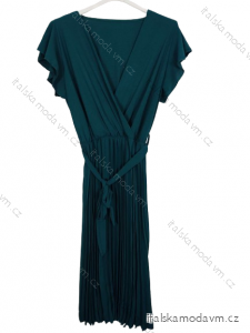 Šaty letní krátký rukáv dámské nadrozměr (3XL/4XL ONE SIZE) ITALSKÁ MÓDA IMWQ24133/DR