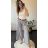 Nohavice dlhé elegantné oversize s opaskom dámske (S/M/L ONE SIZE) TALIANSKA MÓDA IMC24194