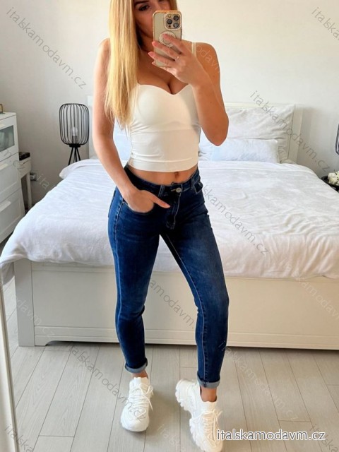 Rifle jeans dlouhé dámské (36-44) JEANS BSJ21S6070/DU