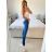 Rifle jeans zip vzadu dámské (25-29) GOURD GD2807/DR 28 modrá