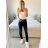 Rifle jeans baggy dlouhé dámské (34-42) NEWPLAY MA233190/DU Černá 34