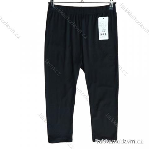 Legíny 3/4 krátké dámské (M-2XL) SAL SMILING SAL24D-170/DU -   Černá -   XL/2XL