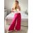 Kalhoty dlouhé dámské (S/M/L ONE SIZE) ITALSKÁ MÓDA IMWAD24033/DU -   tmavě růžová -   M/L