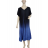 Šaty dlhé oversize krátky rukáv dámske nadrozmer (42/44/46/48/50/5254/56/58 ONE SIZE) TALIANSKA MÓDA IMWCA24087/DUR -   tyrkysová -   56/58