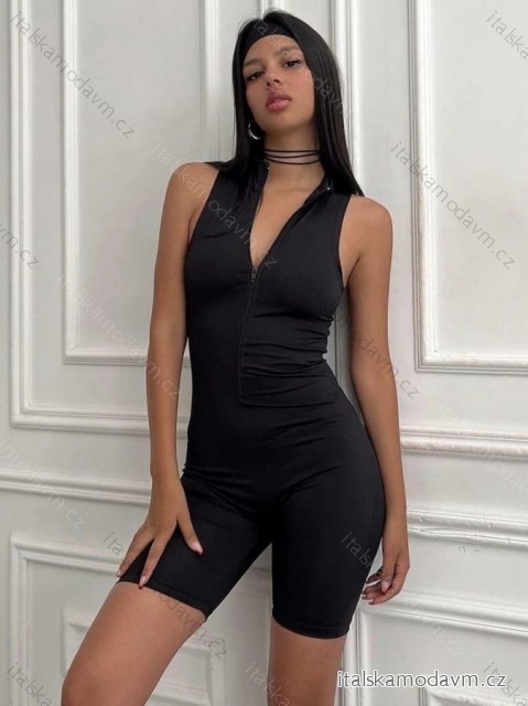Overal krátký bez rukávu dámský (S/M ONE SIZE) ITALSKÁ MÓDA IMM24M90050