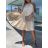 Šaty letní skládané bez rukávu dámské (S/M/L ONE SIZE) ITALSKÁ MÓDA IMWGB24029 bílá S/M