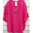 Tunika oversize 3/4 dlouhý rukáv dámská (S/M ONE SIZE) ITALSKÁ MÓDA IMPSH24084a