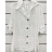 Tunika oversize košilová 3/4 dlouhý rukáv dámská (S/M ONE SIZE) ITALSKÁ MÓDA IMPSH242474