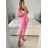 Souprava elegantní sako a kalhoty dámské (S/M/L ONE SIZE) ITALSKÁ MÓDA IMWCP24142/DUR -   světle modrá -   M/L
