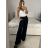 Kalhoty dlouhé letní dámské (S/M/L ONE SIZE) ITALSKÁ MÓDA IMM24M24200/DUR -   tmavě modrá -   M/L