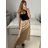 Sukňa dlhá dámska (S/M ONE SIZE) TALIANSKA MÓDA IMPLP2333900065/DU S / M béžová