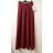 Sukně maxi dlouhá v pase na žabičkování dámská (S/M/L ONE SIZE) ITALSKÁ MÓDA IMHMS23088/DUR -   tmavě červená -   M/L