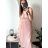 Šaty dlhé elegantné letné šifónové bez rukávov dámske (S/M ONE SIZE) TALIANSKA MÓDA IMD22324/DUR S/M béžová