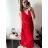 Šaty dlhé elegantné letné šifónové bez rukávov dámske (S/M ONE SIZE) TALIANSKA MÓDA IMD22324/DUR S/M béžová