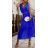 Šaty dlhé elegantné letné šifónové bez rukávov dámske (S/M ONE SIZE) TALIANSKA MÓDA IMD22324/DUR S/M béžová