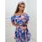 Šaty carmen přes ramena letní  dámské (S/M ONE SIZE) ITALSKÁ MÓDA IMM24M5076