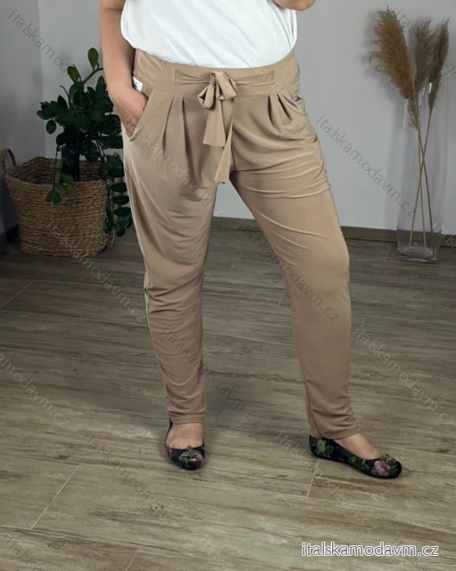 Kalhoty letní dlouhé aladinky icecool dámské (L/XL/2XL ONE SIZE) ITALSKÁ MÓDA  IM323ICEC/DR XL/2XL béžová