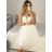 Šaty spoločenské elegantné bez rukávov krátke plesové dámske (S/M ONE SIZE) TALIANSKA MÓDA IMM24495