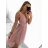 Šaty elegantní tylové krátké bez rukávu společenské dámské (S/M ONE SIZE) ITALSKÁ MÓDA IMM24M9074