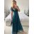Šaty spoločenské elegantný krátky rukáv dámske (S/M ONE SIZE) TALIANSKA MÓDA IMPSH243589L tmavo oranžová S/M