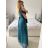 Šaty spoločenské elegantný krátky rukáv dámske (S/M ONE SIZE) TALIANSKA MÓDA IMPSH243589L tmavo oranžová S/M