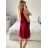 Šaty společenské elegantní letní bez rukávu dámské (S/M ONE SIZE) ITALSKÁ MÓDA IMPSH2235841/DU S/M tmavě růžová