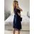 Šaty elegantné spoločenské krátky rukáv dámske (S/M/L/XL ONE SIZE) TALIANSKA MÓDA IMPSH2335891V/DURL/XL staroružová