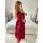 Šaty elegantné spoločenské krátky rukáv dámske (S/M/L/XL ONE SIZE) TALIANSKA MÓDA IMPSH2335891V/DURL/XL staroružová
