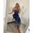 Overal dlhý carmen letný dámsky (S/M ONE SIZE) TALIANSKA MÓDA IMM24M5986A/DU S / M čierna