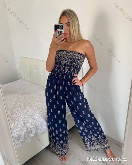 Overal dlhý carmen letný dámsky (S/M ONE SIZE) TALIANSKA MÓDA IMM24M5986A/DU