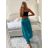 Kalhoty dlouhé letní dámské (S/M/L/XL ONE SIZE) ITALSKá MODA IM424182/DU L/XL Černá