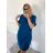 Šaty voľnočasové oversize krátky rukáv dámske nadrozmer (XL/2XL/3XL ONE SIZE) TALIANSKA MODA IM723MUSE